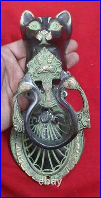 Antique Design Cat Shape Decorative Door Knocker Brass Bell Handmade Gift VR335 Antique Design Cat Shape Decorative Door Knocker Brass Bell Handmade Gift VR335