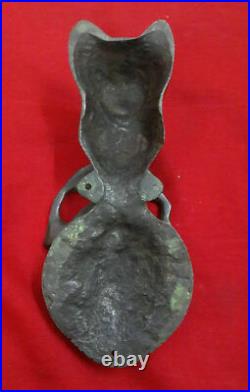 Antique Design Cat Shape Decorative Door Knocker Brass Bell Handmade Gift VR335