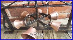 Antique Door Bell Wrought Iron Brass Bells Industrial Commercial Shop Bell VGC