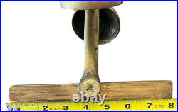 Antique Double Brass Bell Horse Chimes Saddle Hames Carriage Bells Mounted