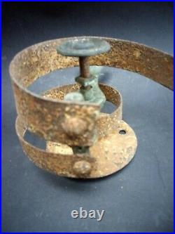 Antique Double Door Bell Sprung Double Ringer Brass Bronze Servants Original Old