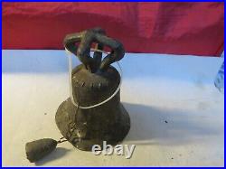 Antique Early Bronze Colonial Mission Decorated Bell #2