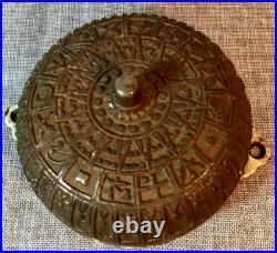 Antique Eastlake Brass Cast Iron Wall Mount Door Bell 1800's Ornate WORKS! Nice