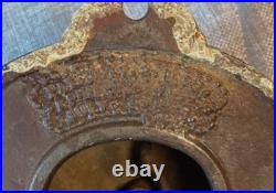 Antique Eastlake Brass Cast Iron Wall Mount Door Bell 1800's Ornate WORKS! Nice