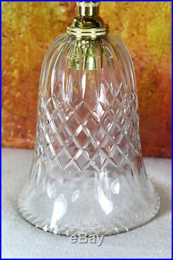 Antique Edwardian Cut Crystal Glass Bell Lampshade Ceiling Light Pendant C 1910