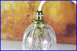 Antique Edwardian Cut Crystal Glass Bell Lampshade Ceiling Light Pendant C 1910