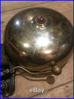 Antique Electric Trolley Fire Alarm Brass Early Bell Vintage Faraday 1893