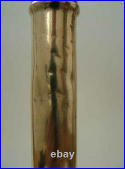 Antique English Bell Metal Georgian, Neoclassical 10 7/8 Tall Candlesticks
