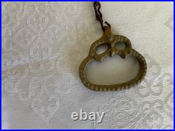 Antique English Cast Iron Brass Wall Mounted Monastery Bell
