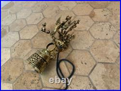 Antique English Victorian Brass Door Bell