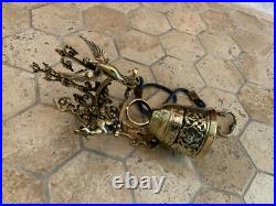 Antique English Victorian Brass Door Bell