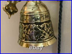 Antique English Victorian Brass Door Bell