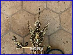 Antique English Victorian Brass Door Bell