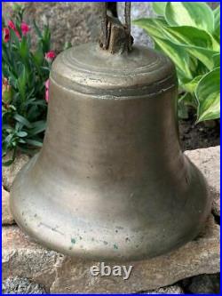 Antique Engraved Brass Bell