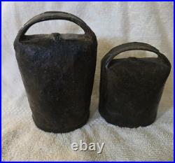 Antique European/French Style Forged Metal/Bronze Cowbells