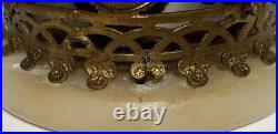 Antique FRENCH HOTEL DESK BELL GILT BRONZE MOTHER OF PEARL 19th Century