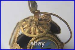 Antique French Lourdes Gilt Souvenir Table Bell Rare