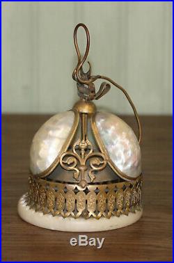 Antique French Victorian MOP Brass Service Bell
