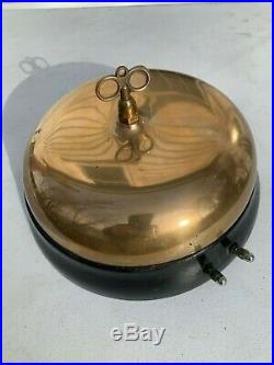 Antique Gamewell 11 inch Brass bell polished with key Fire house Fighterfighter