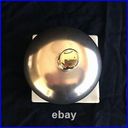 Antique General Store Hotel Counter Brass Tap Service Call Bell Marble Base