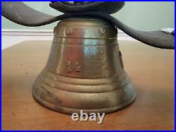 Antique German IHS Cow Bell Circa 1900