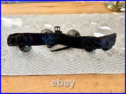 Antique Graduated Crotal sleigh bells on 19 leather strap
