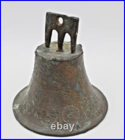 Antique Hand Cast 1811 Bronze Mission Bell