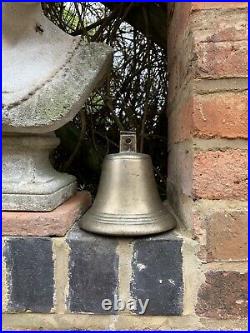 Antique Hand Crafted Big Brass Hindu Ritual Holy Temple Roof Hanging School Bell