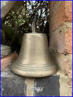 Antique Hand Crafted Big Brass Hindu Ritual Holy Temple Roof Hanging School Bell