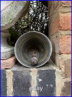 Antique Hand Crafted Big Brass Hindu Ritual Holy Temple Roof Hanging School Bell