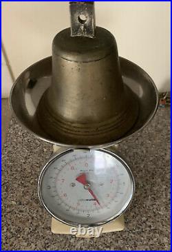 Antique Hand Crafted Big Brass Hindu Ritual Holy Temple Roof Hanging School Bell