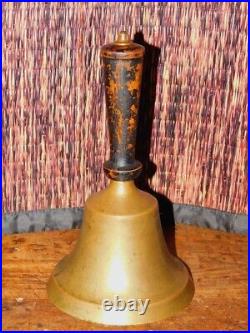 Antique Handheld School Bell Church Bell