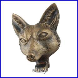 Antique Handmade Fox Face Iron Door Knocker Door Bell For Main Door Decoration