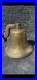 Antique Heavy Thick Solid Brass Ship Nautical Bell 7.40 LBS Lots of History