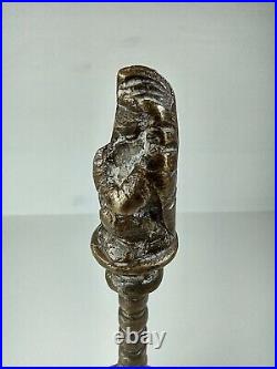 Antique Hindu Ganesha Brass Temple Bell Prayer Religious Ritual Bell