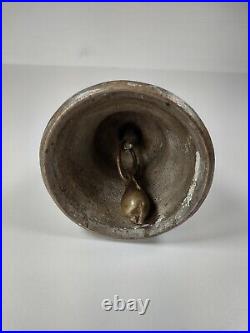 Antique Hindu Ganesha Brass Temple Bell Prayer Religious Ritual Bell