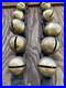 Antique Horse Sleigh Bells, 18 Brass Graduated Bells, Double Leather Straps (2)