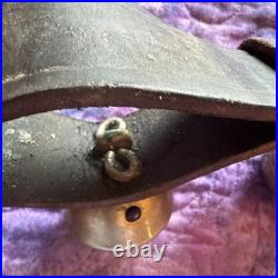 Antique Horse Sleigh Bells, 18 Brass Graduated Bells, Double Leather Straps (2)