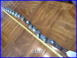 Antique Horse Sleigh Bells Black Leather Strap 15 Graduated Bells from 1 to 2