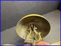 Antique Hotel Desk Bell, Plymouth Rock Hotel, MA, Brass & Marble, Working