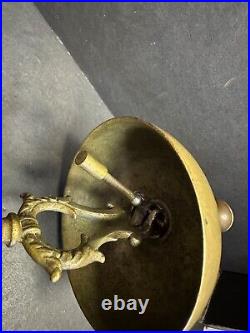 Antique Hotel Desk Bell, Plymouth Rock Hotel, MA, Brass & Marble, Working