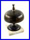 Antique Hotel General Store Counter Brass Bell with Marble Base LOUD nice
