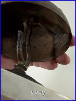 Antique Hotel General Store Counter Brass Bell with Marble Base LOUD nice