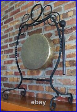 Antique Iron Brass Gong Townshends England