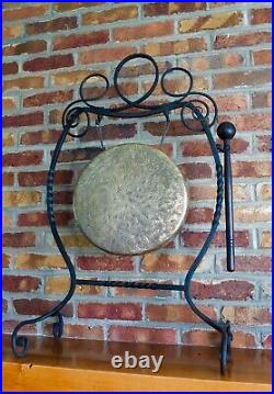 Antique Iron Brass Gong Townshends England