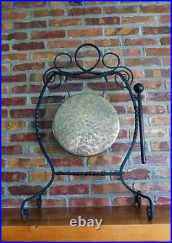 Antique Iron Brass Gong Townshends England