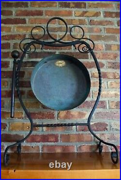 Antique Iron Brass Gong Townshends England