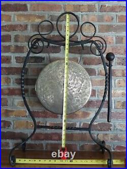 Antique Iron Brass Gong Townshends England
