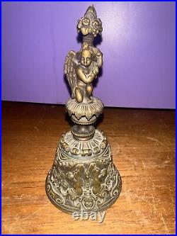 Antique Italian Bronze Bell Cherub