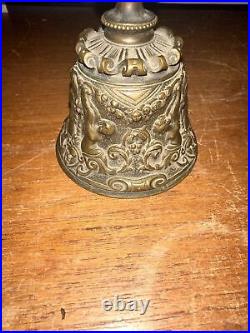 Antique Italian Bronze Bell Cherub